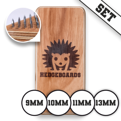 hedgeboards sadhu nailboard spijkerplank set gold 9mm 10mm 11mm 13mm